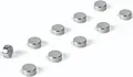 Trendform Büro-Magnete, Verschiedene Formen, silberfarben, 3,5 x 15,5 x 1 cm