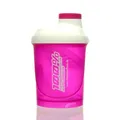 Lady Line Fitness Shaker mit Sieb 300ml, Pink/Weiß - sehr stylish - Eiweiß Shaker, Ladyline