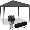 Woltu Pavillon Pop-up Wasserdichter Sonnenschutz Terrasse Festival Pagodenzelt 3 X 3 M Anthrazit