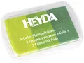 Heyda 204888463 3-Color Stempelkissen 9 x 6 cm „Grüntöne“