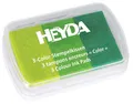 HEYDA Stempelkissen 3 Color limone/hellgrün/dunkelgrün