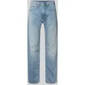 Levi's® Regular Fit Jeans im Used-Look Modell '505®' in Hellblau, Größe 34/30