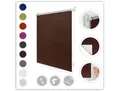 Seitenzugrollo LICHTBLICK ORIGINAL Klemmfix Hitzeschutz Gr. 3, braun (braun, braun), B:70cm H:150cm, Polyester, Rollos, Seitenzugrollo, mit Thermobeschichtung