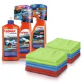 SONAX XTREME CERAMIC ACTIVE SHAMPOO+QUICK DETAILER+SPRAY VERSIEGELUNG+12 TÜCHER