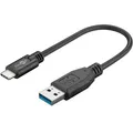 USB3.0-Kabel A-Stecker auf USBC-Stecker schwarz 1m