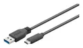 Goobay SuperSpeed-Kabel 1m USB-A USB-C Steck 2p 3p - 67890