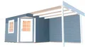 weka Gartenhaus Designhaus 213B Gr.1, BxT: 586x278 cm, (Set)