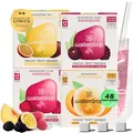 waterdrop® Beeren & Früchte Set – 48 Waterdrop Würfel in 4 verschiedenen Sorten – Zuckerfreier Durstlöscher & Alternative zu Getränkesirup und Geschmackspulver – Flavour Drops im Wasser auflösen