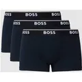 BOSS Trunks mit elastischem Logo-Bund im 3er-Pack in Dunkelblau, Größe S