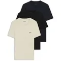 BOSS 3P Classic Crew Neck T Shirt Beige/Marine Baumwolle X-Large Herren
