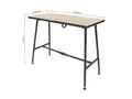 rikta Werkbank rikta klappbare Werkbank100x50x85cm, 200kg Belastung, (Set), Klappbare Werkbank mit 25 mm Sperrholzplatte – belastbar bis 200 kg