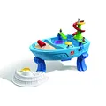 Step2 Fiesta Cruise Sand & Wassertisch | Wasserspieltisch für Kinder in Blau mit 10-teiligem Zubehör Set | Wasserspielzeug/Sandtisch für den Garten..
