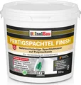 Isolbau Fertigspachtel Finish 10 kg, Glättspachtel Fugenspachtel, Gebrauchsfertige Polymer-Gips Fertig-Spachtelmasse für innen, Weiß Q1-Q6