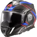 LS2 FF901 Advant X Carbon Future II Klapphelm, weiss-rot-blau, Größe XS für Männer
