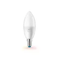 WiZ Smarte Glühbirne "White & Color", 40W, E14, C37, dimmbar