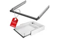 SO-TECH® Auszug VarioSlide bis 100 kg, mit Verriegelung, einhändig bedienbar (Set), Vollauszug 60 cm Breite, 30 cm Tiefe, ohne Front schwarz