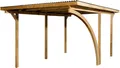 weka Einzelcarport 606 A Gr.1, BxT: 300x500 cm, 217,5 cm Einfahrtshöhe, mit Rundbogen wahlweise links- oder rechts montierbar