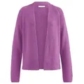 Hessnatur Strickjacke Regular aus reiner Bio-Baumwolle (1-tlg) lila 40