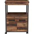 FORTE Barschrank Homebar Höhe ca. 88 cm braun|grau