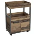 FORTE Servierwagen Barschrank HOME BAR braun