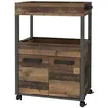 Barwagen  Woody , holzfarben , Maße (cm): B: 40 H: 88