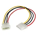 StarTech.com 30cm LP4 Molex Strom Verlängerung - 4 Pin Anschlusskabel / Verlängerungskabel - Stecker/Buchse