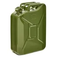 BW® Benzinkanister Metall 20 Liter - Kraftstoffkanister Olivgrün - RAL 6003 - TÜV-geprüft und UN-Zulassung - 0,9mm Stahl nach DIN 7274 für Benzin Diesel E10 2-Takt - Made in Europe