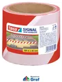 tesa SIGNAL abriebfestes Absperrband Signalband rot/weiß, 100m x 80mm /#87000007