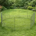 Freilaufgehege Welpenauslauf Welpengitter 8x 80x75 cm Freigehege Hasenstall
