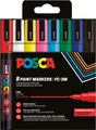 Posca 8 Paint Markers PC-3M Standard Colours fine 8er Set
