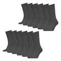 PUMA Herren Business Socken Strümpfe Classic Socks 6 Paar, Farbe:Grau, Größe:43-46, Artikel:-201 anthracite