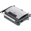 Sandwichmaker Adler Elektrogrill AD 3052 Tisch, 1200 W, Edelstahl, Antihaft-Grillplatten (AD 3052)