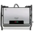 Adler Kontaktgrill Adler AD 3052 Elektrogrill Tischgrill Grill 23x14,5 cm 1200 Watt