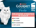 PURINA GOURMET Perle Erlesene Streifen Katzenfutter Nass Sorten-Mix  60 x 85g