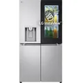 LG InstaView GMG960MBJE Side-by-Side Kühlkombination Freistehend 638 l E Silber - Silber