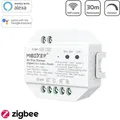 MiBoxer Smarter Zigbee 3.0 LED Funkdimmer 300W Triac 2.4GHz+Push für Unterputzdo...