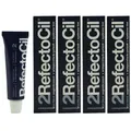RefectoCil 2 Blue Black blauschwarz 4 x 15 ml Augenbrauenfarbe & Wimpernfarbe Se