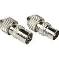 Hama Koax-Set, Metall, Stecker/Kupplung, schraubbar (Antennenkabel) (00205211)