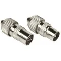 Hama Koax-Set Stecker/Kupplung für Koaxialkabel