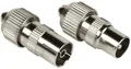 Hama Koax Stecker IEC 205211 Einbauset Koax Stecker Kupplung schraubbar