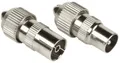 Hama Antennenstecker und Adapter Koax-Set Stecker/Kupplung