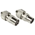 HAMA Koax-Set, Metall, Stecker/Kupplung, schraubbar (00205211) #1907323
