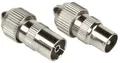 Hama Antennenstecker und Adapt Koax-Set Stecker/Kupplung