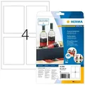 HERMA Flaschenetiketten A4 Inkjet 90x120 mm weiß Papier glänzend 40 St.