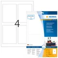 HERMA Flaschenetik. A4 Inkjet wei? 90x120 mm gl?nz. 40 St.