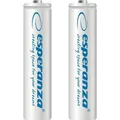 Esperanza EZA101W WIEDERAUFLADBARE BATTERIEN Ni-MH AAA 1000MAH 2PCS. - WEISS (2 Stk., AAA, 1000 mAh) (EZA101W)