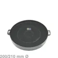 Kohlefilter Wpro 484000008579 210mmØ CHF210/1 für Dunstabzugshaube 481281718524