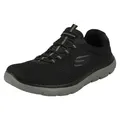 Herren Skecher Freizeit Sport Gym Gummizug Schnürschuhe *Summits*