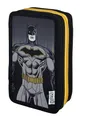 Scooli - Tripledecker Batman - Gefülltes Schüleretui mit hochwertigen Stiften & Zubehör - Ideal für Schule, Freizeit und unterwegs - ab 6 Jahren