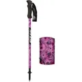 FIZAN Trekkingstöcke Compact MS (ausziehbar 59cm - 132cm) inkl. Bandana lila